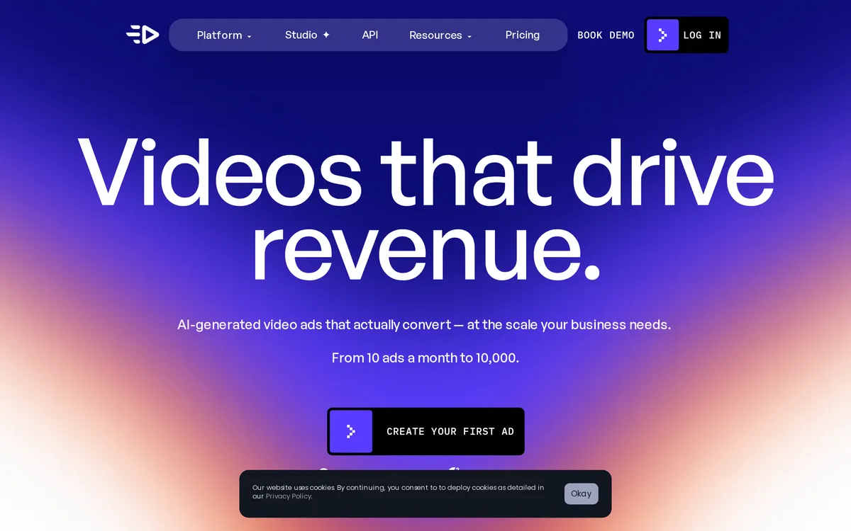 Screenshot of the Creatify homepage at creatify.ai