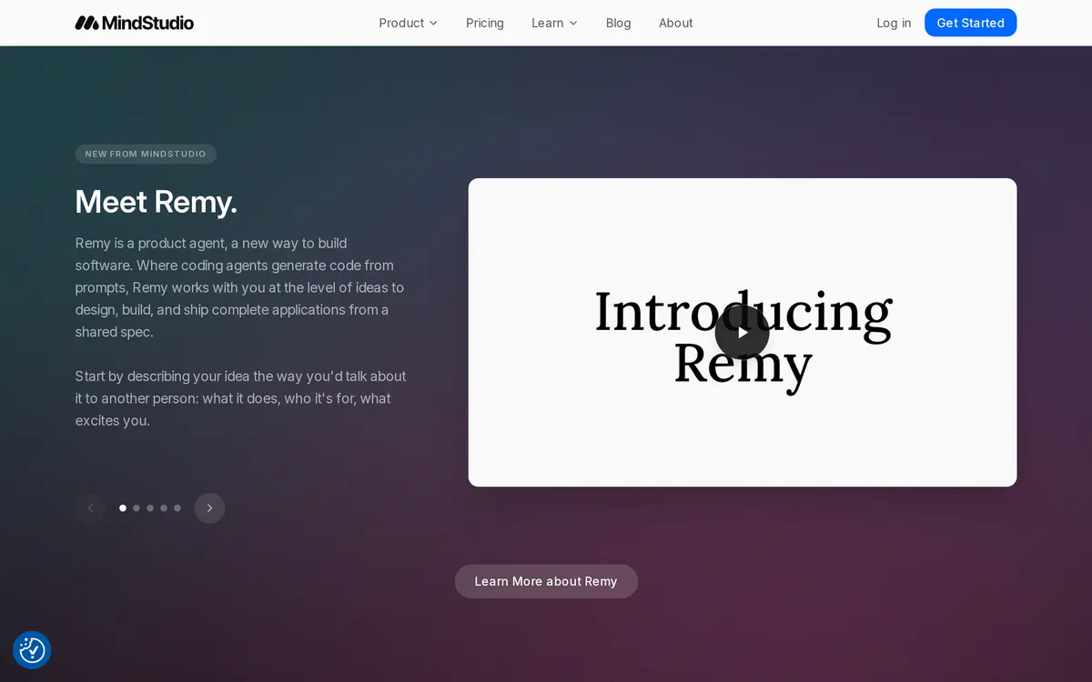 Screenshot of the MindStudio homepage at mindstudio.ai